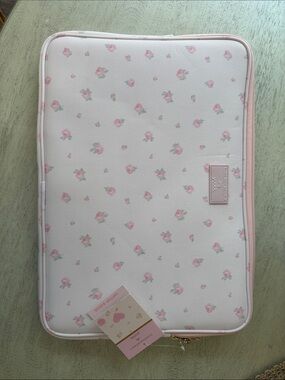 LoveShackFancy x Yoobi Pink Laptop Sleeve